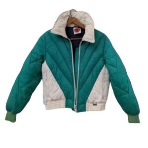 Vintage White Stag 1970s retro puffer ski snowboard winter jacket size small